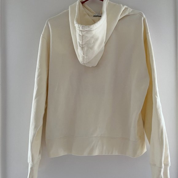 NEW Cream Red Sandro "Please Love" Heart Hoodie - Picture 4 of 5